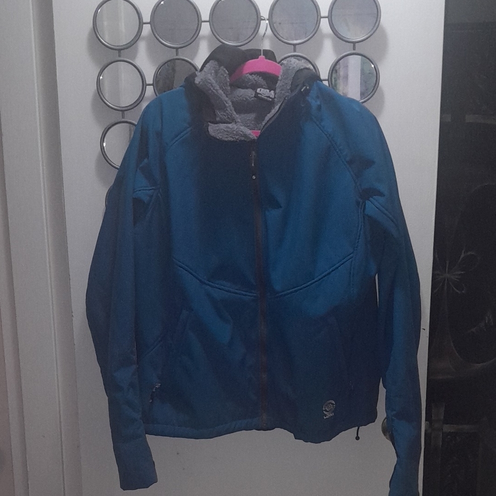 🌺LOKI MOUNTAIN Hardwear Blue Jacket w/Built n Face Mask